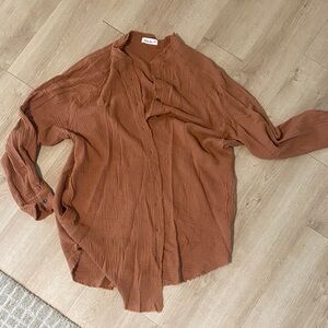 Paintcolors oversized long sleeve button up